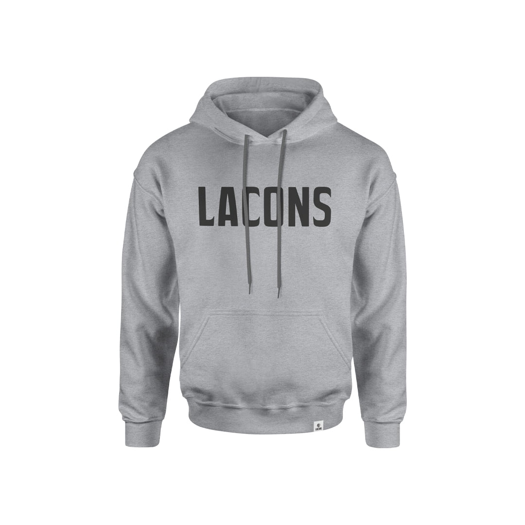 Grey College Style Hoody - Lacons Brewery